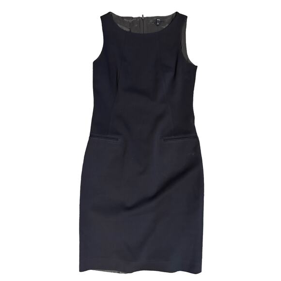 Boss Hugo Boss size 6 Black Wool Sleeveless Sheath Dress - Picture 1 of 10